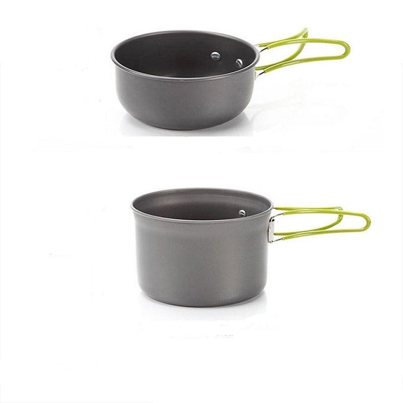 Lot de 2 pots pour le camping, la randonnée, le trekking