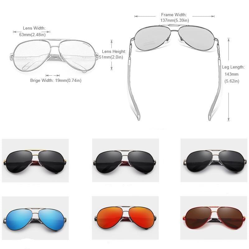 Lunettes de soleil Vintage polarisées / mesures