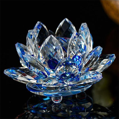 Magnifique fleur de Lotus en Crystal de 80 mm