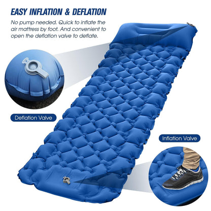 Matelas gonflable portable facile a gonfler