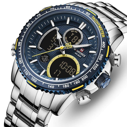 Montre NAVIFORCE de luxe, double affichage