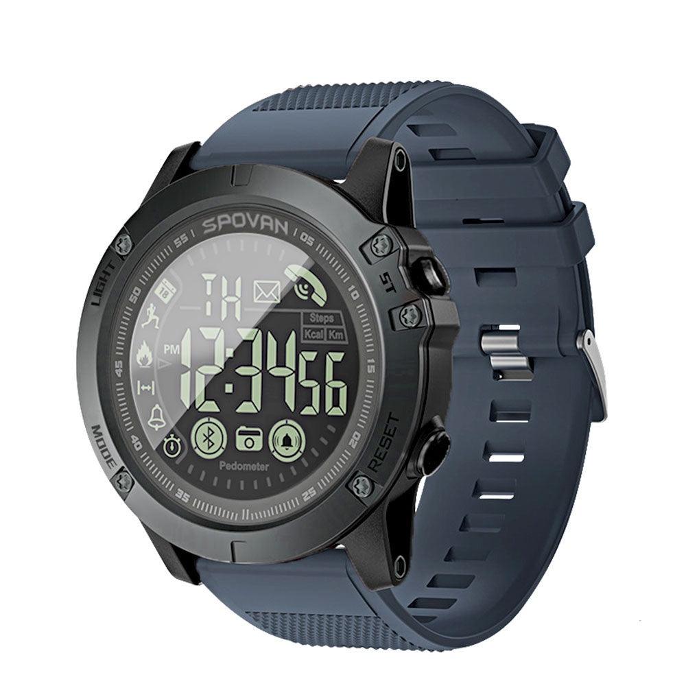 Montre smart Bluetooth étanche jusqu'à 50 m bleu