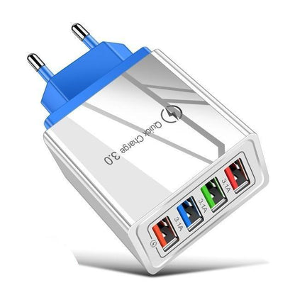 Chargeur Usb (Quick charge 3.0) pour iPhone  bleu