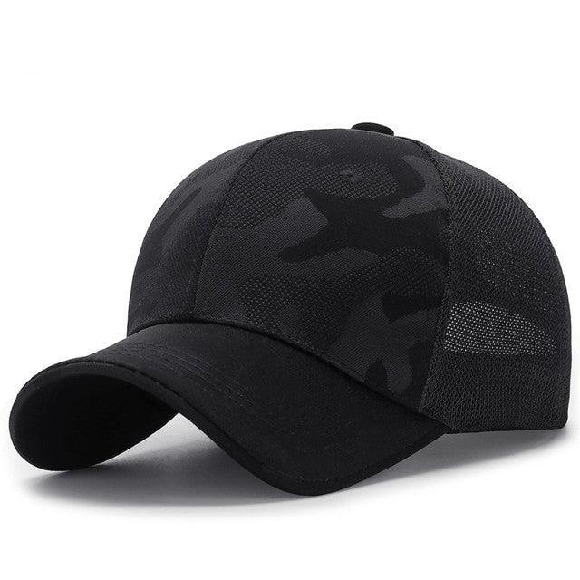 Nouvelle casquette tactique noire maille noire