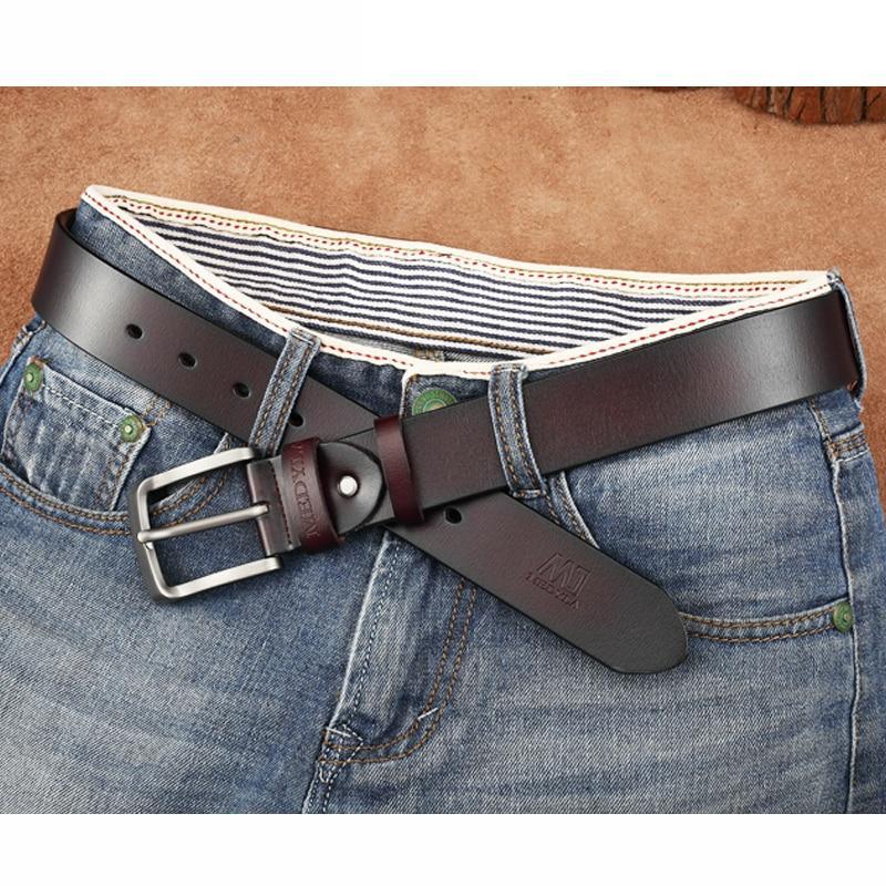 ceinture pour homme en véritable cuir italien sur jean