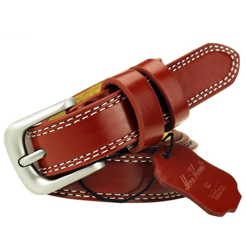 Nouvelle ceinture rouge top qualité pour femme
