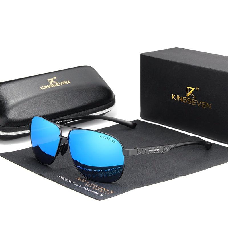 Nouvelles lunettes de soleil Aluminium polarisées Noir Bleu
