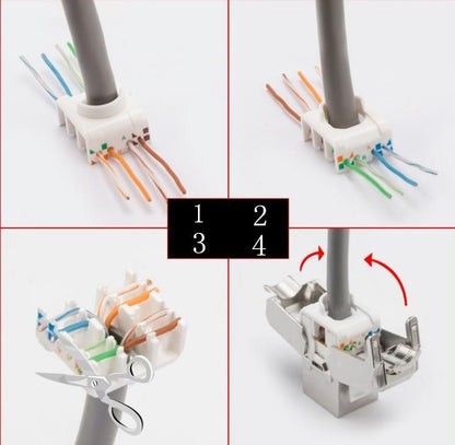 Noyaux RJ45 cat7 -  cablage