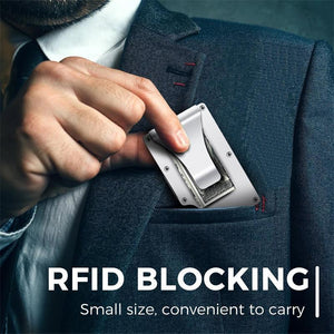 Portefeuille sécurisé Anti-RFID pour Carte Bancaire, Carte Bleu , Visa , Master
