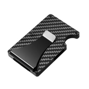 Portefeuille sécurisé Anti-RFID Carbonne Noir