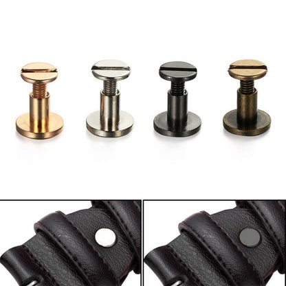 Rivets pour ceinture cuir (lot de 10) 4 couleurs