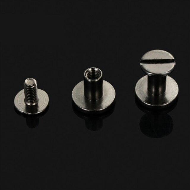 Rivets pour ceinture cuir (lot de 10) noir