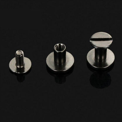 Rivets pour ceinture cuir (lot de 10) noir