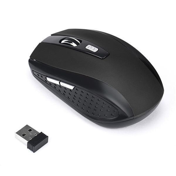 Souris USB optique sans fil noire