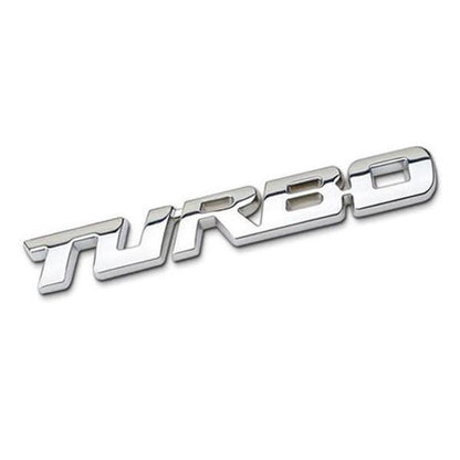 Sticker 3D Metal TURBO métal