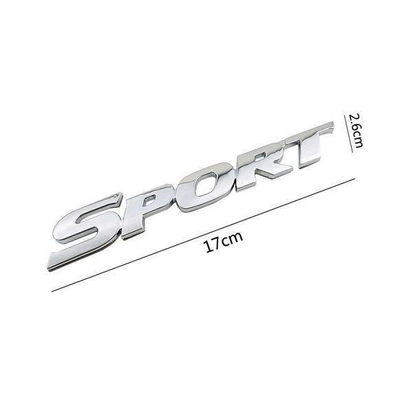 Sticker sport 3D ABS Chrome dimension