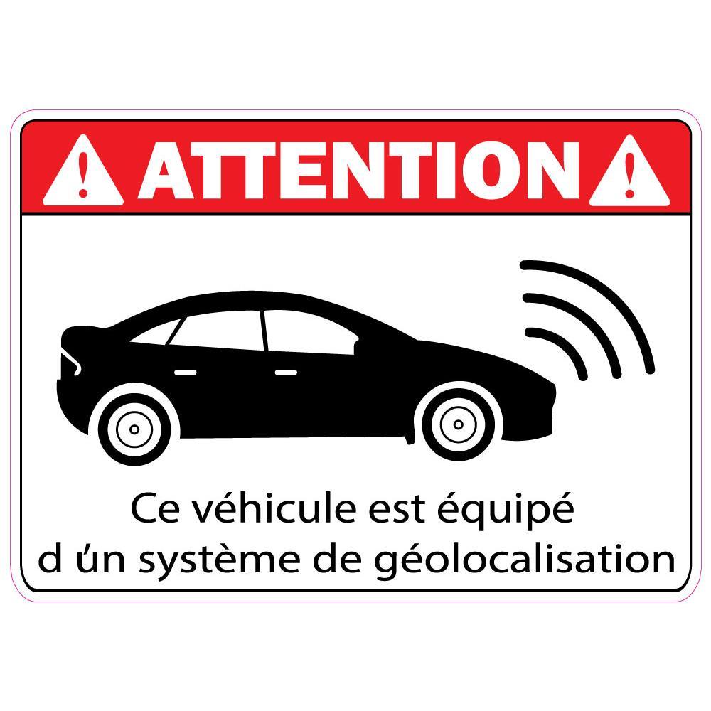 Sticker véhicule géolocalisé