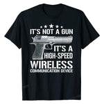 T shirt "It's Not A Gun" noir
