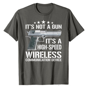 T shirt "It's Not A Gun"  asphalte