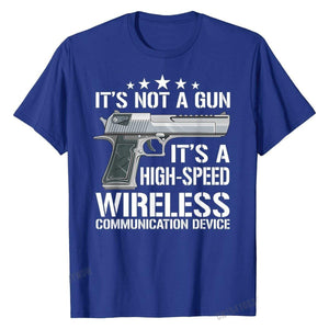T shirt "It's Not A Gun"  bleu royal