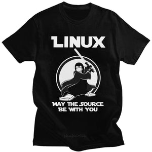 T shirt Linux noir