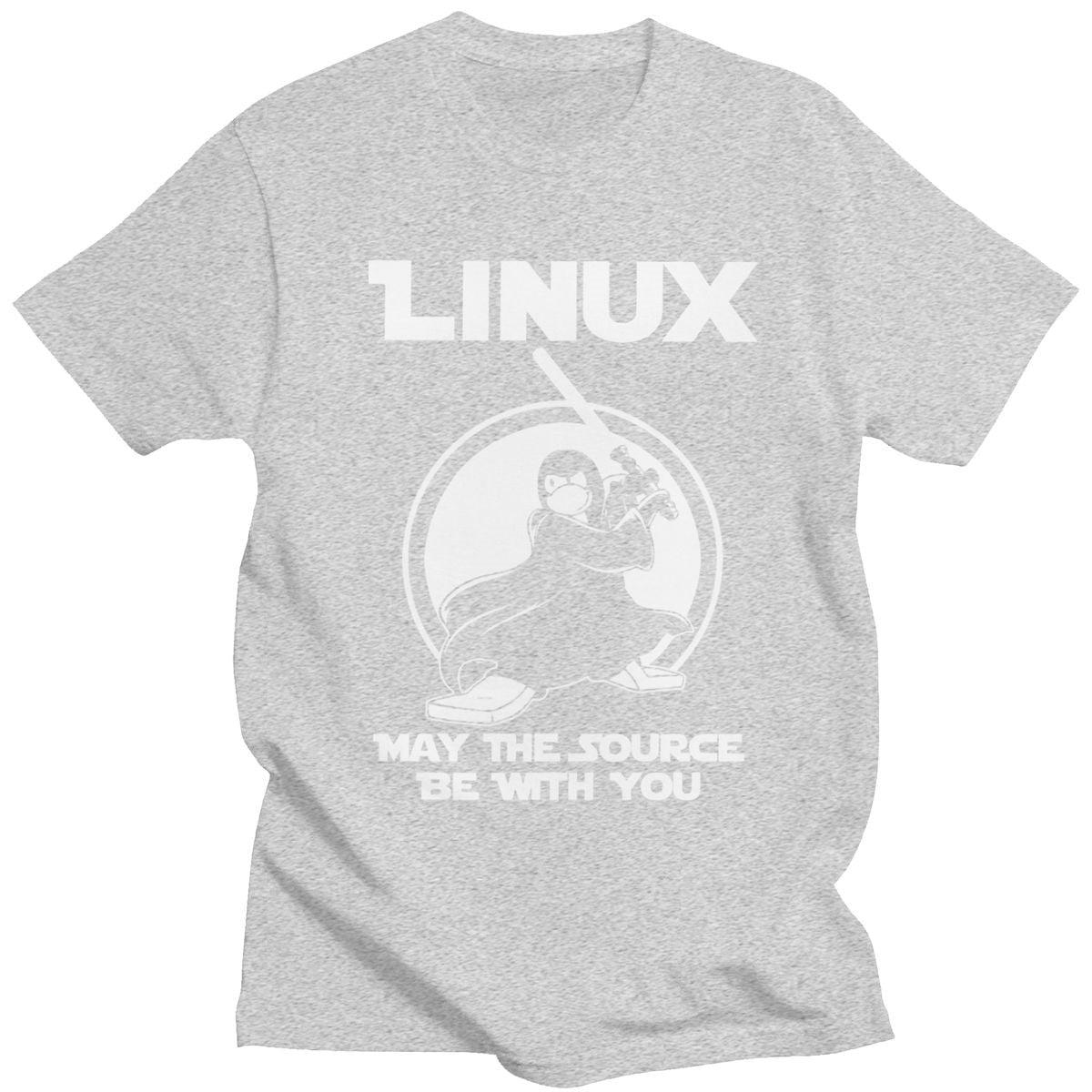T shirt Linux gris
