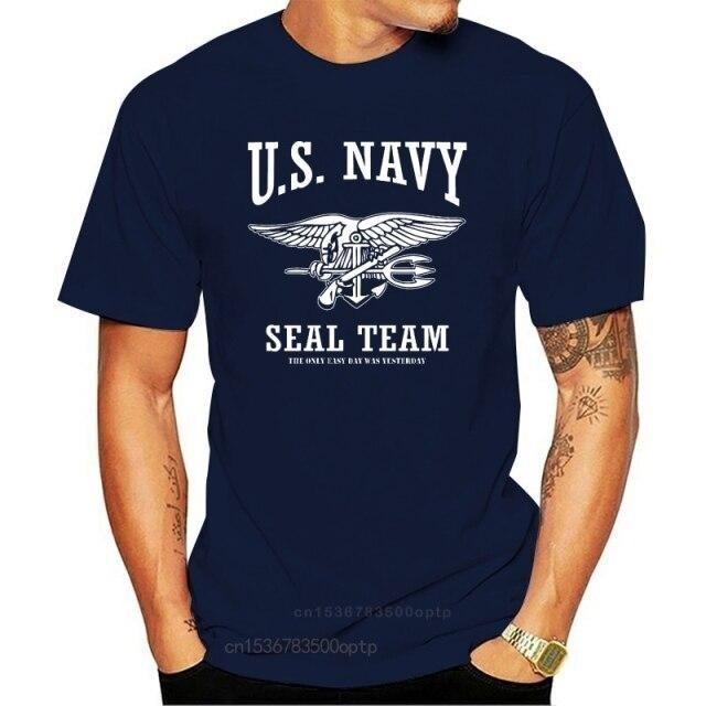 T shirt Navy seals team "The only easy day was yersterday"